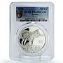 Zambia 100 kwacha Conservation Wildlife Zebra Fauna PR69 PCGS silver coin 1998