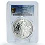 Mexico 5 pesos Navigation Acapulco Galleon Ship Clipper PR69 PCGS Ag coin 2003