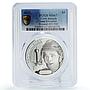 Cook Islands 5 dollars Upper Deck Sean Monahan Hockey MS67 PCGS silver coin 2017