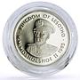 Lesotho 1 loti King Moshoeshoe II Jubilee Politics proof silver coin 1985