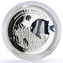 Palau 5 dollars Marine Life Protection Damselfish Fauna proof silver coin 2015