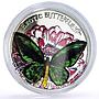 Tokelau 5 dollars Conservation Priamus Butterfly Fauna proof silver coin 2012