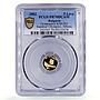 Bulgaria 5 leva Athens Olympic Games Gymnastics PR70 PCGS gold coin 2002