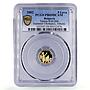 Bulgaria 5 leva Athens Olympic Games Tennis PR69 PCGS gold coin 2002