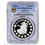 Bulgaria 1,95583 leva European Union Acceptance EU PR67 PCGS silver coin 2005