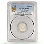 Netherlands Holland 1 stuiver Bezemstuiver KM-91 MS65 PCGS silver coin 1738