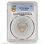 Netherlands 5 cents Queen Wilhelmina Coinage KM-137 MS64 PCGS CuNi coin 1908