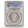 Spain 2 pesetas Regular Coinage Alfonso XIII KM-725 MS61 PCGS silver coin 1905