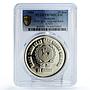 Malaysia 25 ringgit National Bank Sultan Akhmad Billa PR70 PCGS silver coin 1984