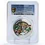 Nepal 2000 rupees Conservation Wildlife Leopard Fauna PR70 PCGS silver coin 1998