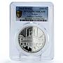 Gabon 1000 francs Islam Chechnya Heart Mosque Kadyrov PR70 PCGS silver coin 2015