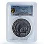 Niue 1 dollar Meteorites Craters Copernicus Space MS70 PCGS silver coin 2019