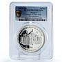 Mexico 5 pesos Two Worlds Encounter Fine Arts Palace PR69 PCGS silver coin 2005