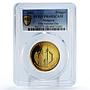 Malaysia 1 ringgit 45th National Day Railway Train PR68 PCGS copper coin 2002