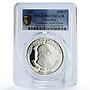 Costa Rica 5000 colones Colon Columbus Centennial PR67 PCGS silver coin 1997