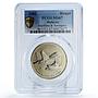Malaysia 1 ringgit LIMA Maritime Aerospace Plane Ship MS67 PCGS CuNi coin 2003