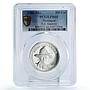 Nicaragua 500 cordobas General Cesar Sandino Politics PR66 PCGS silver coin 1980
