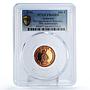 Saharawi 200 pesetas Republic Proclamation Soldier PR66 PCGS copper coin 1996