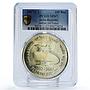 India 100 rupees Indian Air Forces Planes Aviation SP67 PCGS silver coin 2007