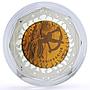 Kazakhstan 100 tenge Zodiac Signs Series Sagittarius proof bimetal coin 2018