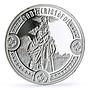 Andorra 10 diners Holy Helpers Saint Christopher Angel proof silver coin 2010