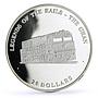 Liberia 20 dollars Railways Railroads Trains The Ghan proof silver coin 2003