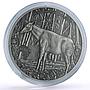 Congo 1000 francs African Ounce Wildlife Okapi Giraffe Fauna silver coin 2015
