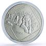 Mexico 5 pesos Conservation Wildlife Panthera Jaguar Cat Fauna silver coin 2001