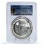 Panama 10 balboas Canal Transfer Mireya Moscoso Ship PR69 PCGS silver coin 1999