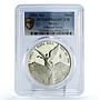 Mexico 1 onza Libertad Angel of Independence PR66 PCGS silver coin 2001