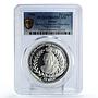 Tonga 1 paanga Queen Halaevalu Mataaho Birth Politics PR69 PCGS silver coin 1996