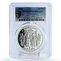 Ukraine 10 hryvnias Christianity Holidays Easter PR69 PCGS silver coin 2003