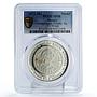 Mexico Numismatic Society Carlos III 8 Reales SP68 PCGS silver medal 1973