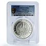Mexico Numismatic Society Lopez Rayon 8 Reales SP66 PCGS silver medal 1976