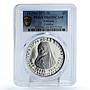 Ethiopia 5 dollars Empress Zewditu Zauditu Politics PR69 PCGS silver coin 1972