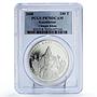 Kazakhstan 100 tenge Genghis Chinggis Chingiz Khan Horseman PR70 PCGS coin 2008