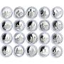 Moldova 50 lei x 20 Set Monasteries Churches Cathedrals proof silver coins 2000