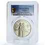 Ukraine 5 hryvnias Female Defenders Armed Women Soldiers MS70 PCGS Ni coin 2023