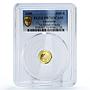 Cambodia 3000 riels World Wonders Taj Mahal Palace PR70 PCGS gold coin 2005