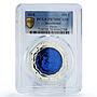 Kazakhstan 100 tenge Zodiac Signs Series Pisces PR70 PCGS bimetal AgTa coin 2018