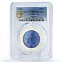 Kazakhstan 100 tenge Zodiac Signs Series Aquarius PR70 PCGS silver coin 2018
