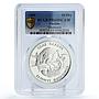 Ukraine 10 hryvnias Conservation Dormouse Mouse Fauna PR69 PCGS silver coin 1999