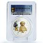 Tuvalu 1 dollar Working Dogs Animals Labrador Walking PR69 PCGS silver coin 2011