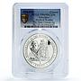 Gibraltar 1 crown Sherlock Holmes Mary Celeste Literature PR69 silver coin 1994