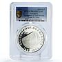 Colombia 10000 pesos Two Worlds Encounter Santa Fe Bogota PR69 PCGS Ag coin 1991