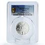 Mexico 1/4 onza Libertad Angel of Independence MS69 PCGS silver coin 1996