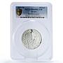 Mexico 10 pesos Revolutionaries Cuernavaca Train PR69 PCGS 2 oz silver coin 2010