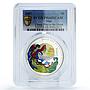 Niue 1 dollar Chang Flies to The Moon Literature Art PR68 PCGS silver coin 2007