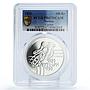Norway 100 kroner World Cycling Championships Cyclist PR67 PCGS silver coin 1993