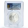 Mexico 1/2 onza Libertad Angel of Independence MS67 PCGS silver coin 2006